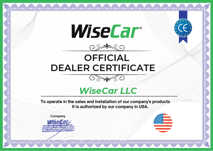 WiseCar LLC Yetkili Satıcı Belgesi